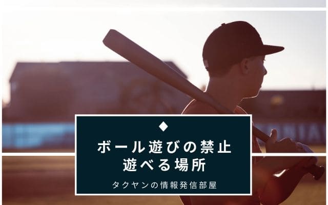 ボール遊びが禁止なら一体どこでボール遊びをすればいいのか？