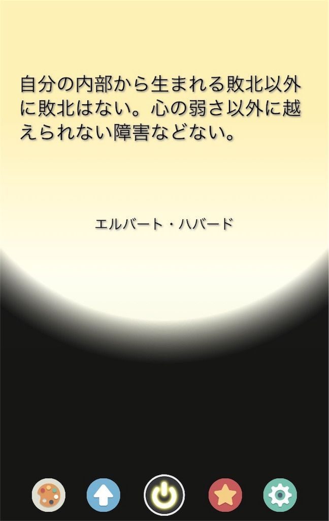  エルバート・ハバードの名言「自分の内部から生まれる敗北以外に敗北はない 心の弱さ以外に超えられない障害などない」