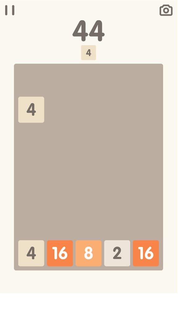 「2048　Bricks」の遊び方1