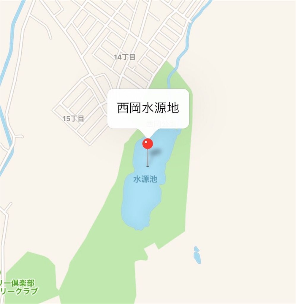 「西岡水源地」の場所