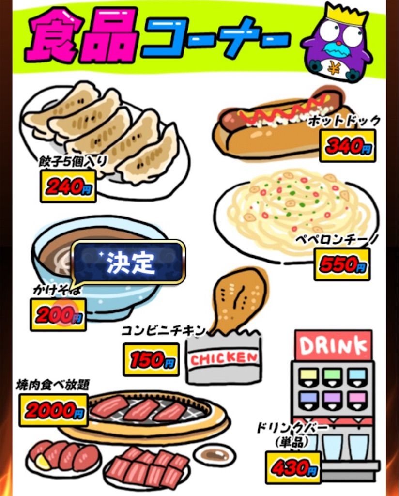 【原価クイズ】 ステージ2「食品の原価」の攻略2