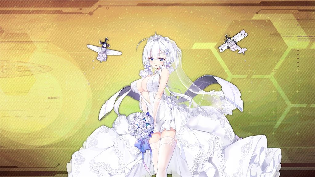 ”アズールレーン”　結婚衣装のイラストリアス